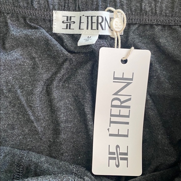 Eterne Loungewear Set Pants And Long-Sleeve T-Shirt Size M Heather Charcoal Grey - Picture 8 of 16